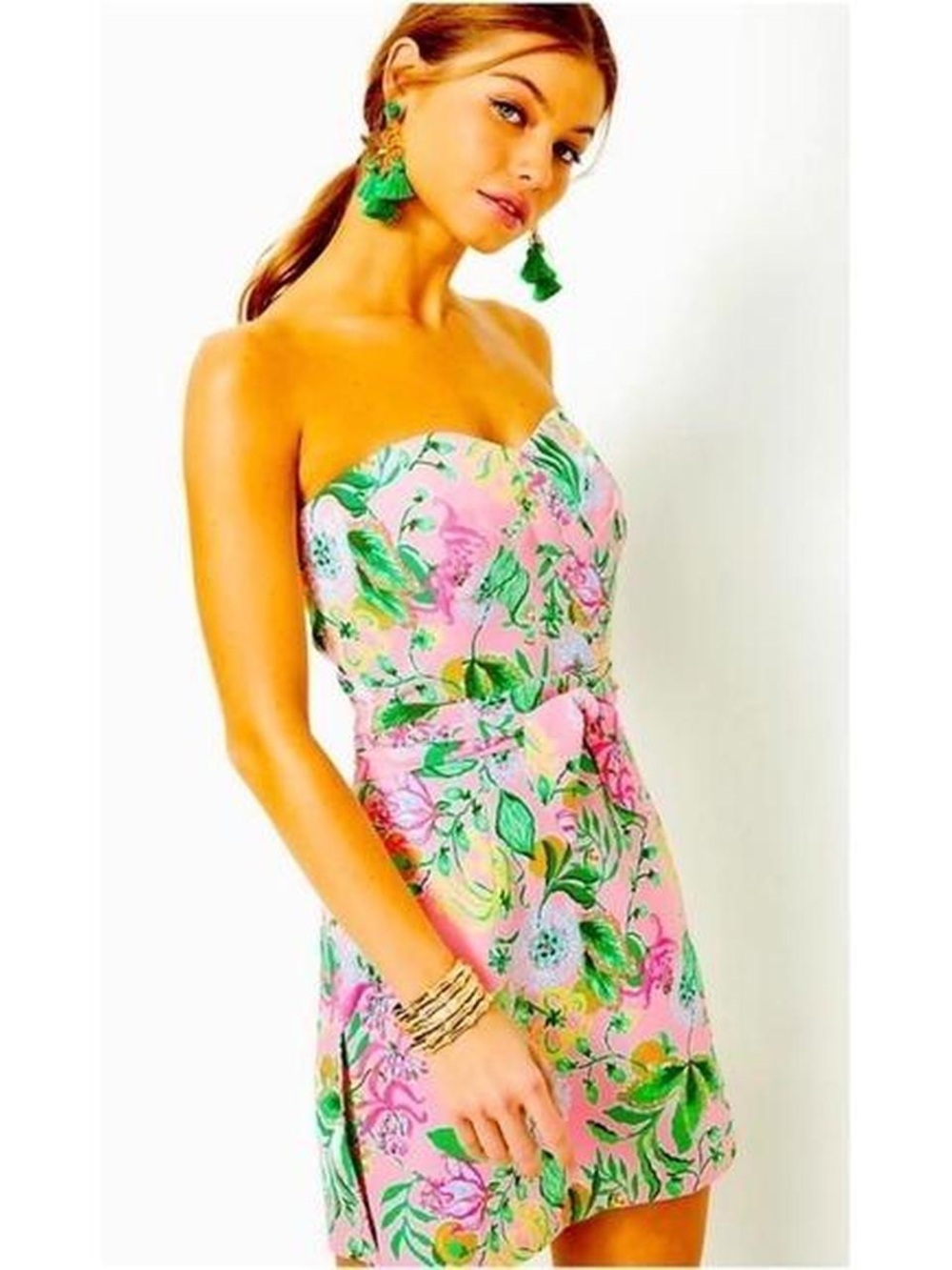 Lilly Pulitzer Pink Strapless Romper